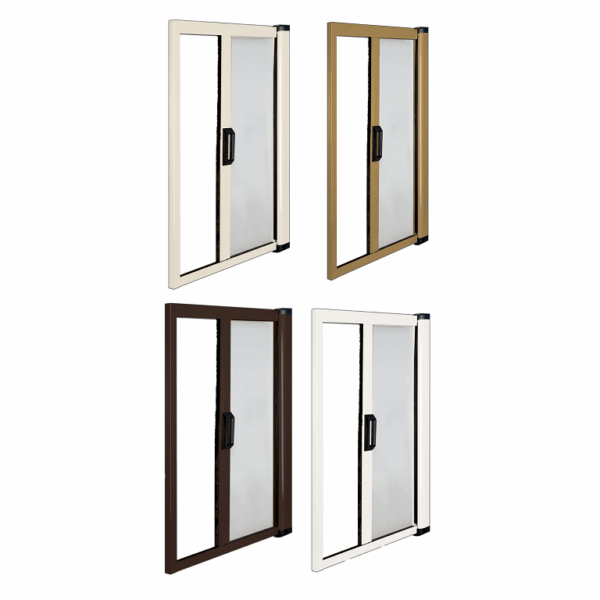 Zanzariera porta finestra a rullo orizzontale riducibile frizionata Opera kit completa cm.140x240 varie finiture | Irs